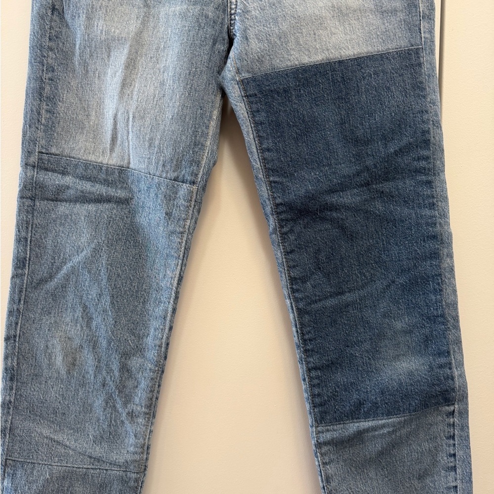 Gap, Patchwork Straight Jeans - image 6
